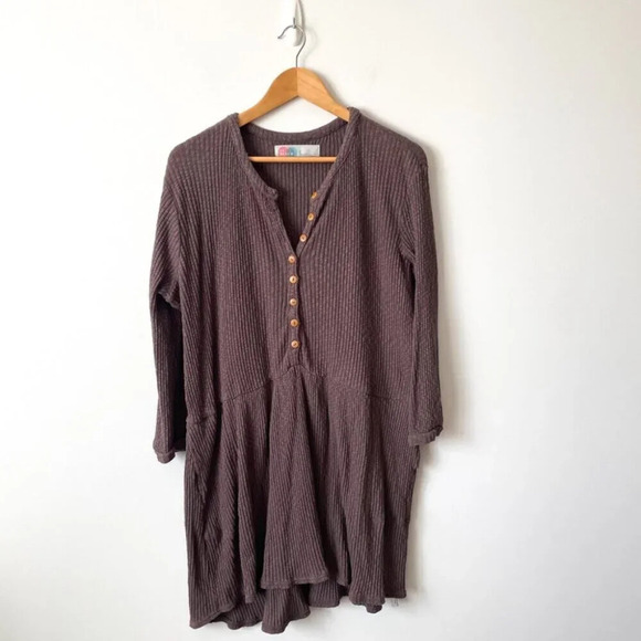 Free People FP Beach Blossom Button Up Shirt Dress Stretch Cotton Size  Small - Picture 7 of 11